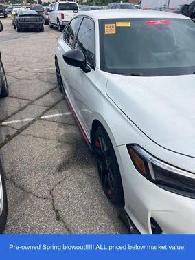 Platinum White Pearl 2025 Honda Civic Sport