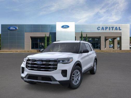 Space White Metallic 2026 Ford Explorer Active