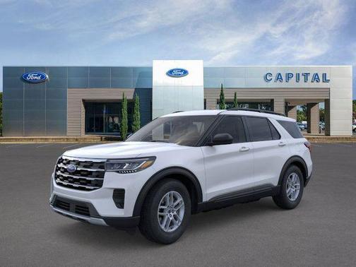 Space White Metallic 2026 Ford Explorer Active