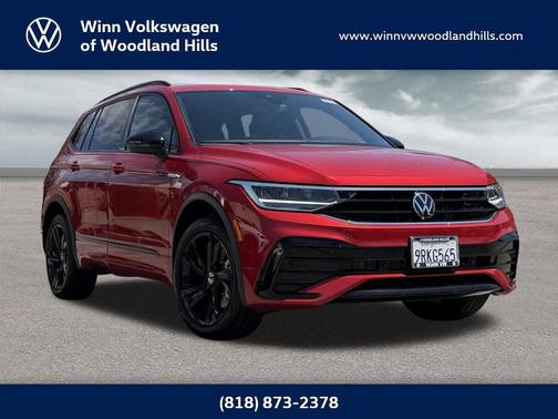 Red Metallic 2024 Volkswagen Tiguan 2.0T SE R-Line Black