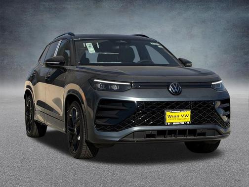 Platinum Gray Metallic 2026 Volkswagen Tiguan 2.0T SE R-Line Black