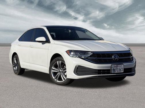 Opal White 2023 Volkswagen Jetta 1.5T SE