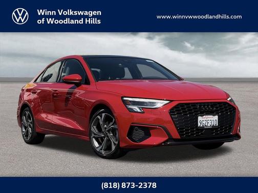 Tango Red Metallic 2023 Audi A3 Premium