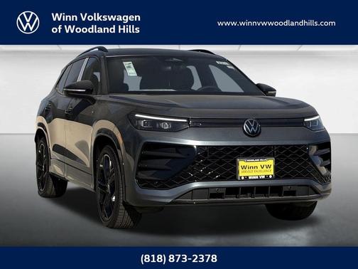 platinum gray metallic 2026 Volkswagen Tiguan 2.0T SE R-Line Black