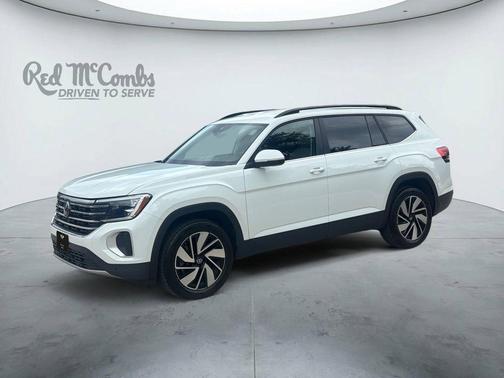 Pure White 2024 Volkswagen Atlas 2.0T SE w/Technology
