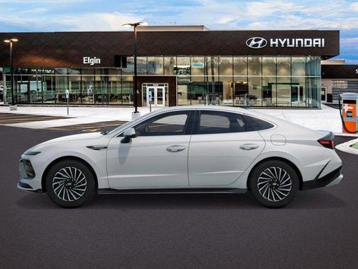 White 2026 Hyundai SONATA Hybrid SEL