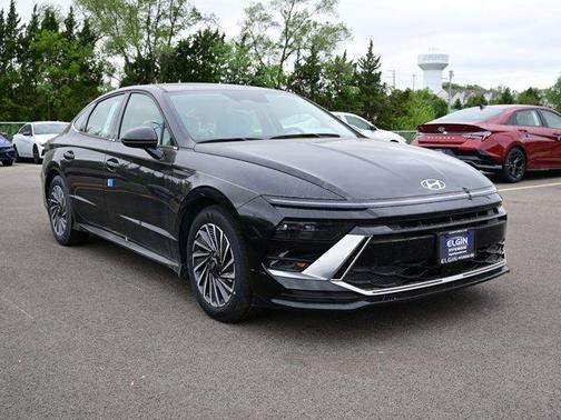 Black 2025 Hyundai SONATA Hybrid SEL