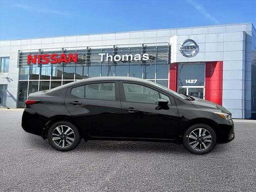 Black 2025 Nissan Versa 1.6 SV