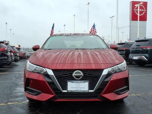 Scarlet Ember 2021 Nissan Sentra SV