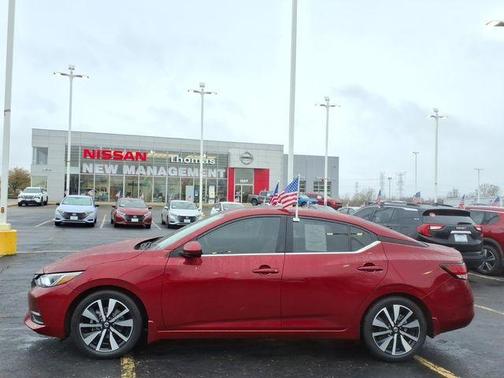 Scarlet Ember 2021 Nissan Sentra SV