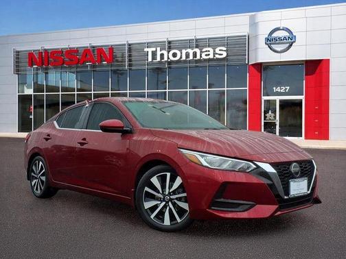 Scarlet Ember 2021 Nissan Sentra SV