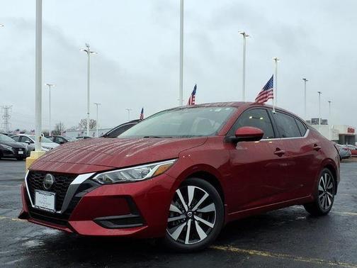 Scarlet Ember 2021 Nissan Sentra SV