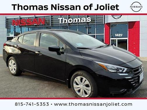 Black 2025 Nissan Versa S Sedan