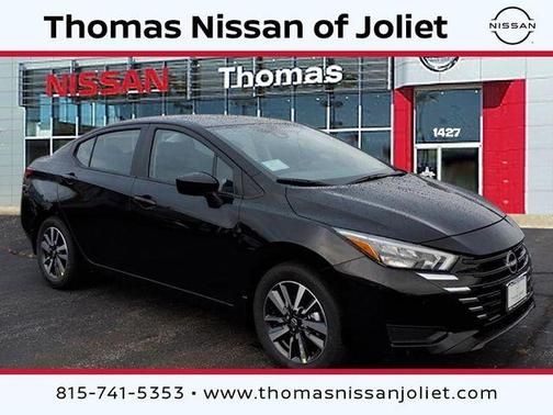Black 2025 Nissan Versa 1.6 SV Sedan