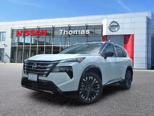 White / Black 2026 Nissan Rogue Platinum