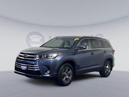 Shoreline Blue Pearl 2017 Toyota Highlander Limited Platinum