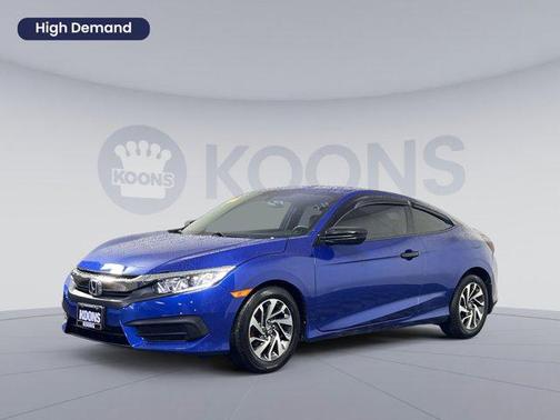 Aegean Blue Metallic 2017 Honda Civic LX