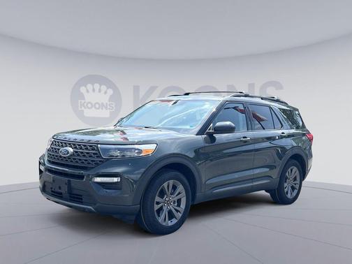 FORGED GREEN METALLIC 2024 Ford Explorer XLT