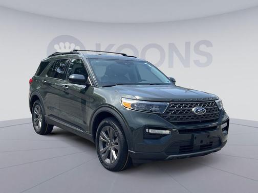 FORGED GREEN METALLIC 2024 Ford Explorer XLT