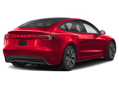 Ultra Red 2025 Tesla Model 3 Long Range