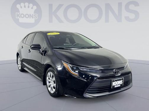 Midnight Black Metallic 2025 Toyota Corolla LE