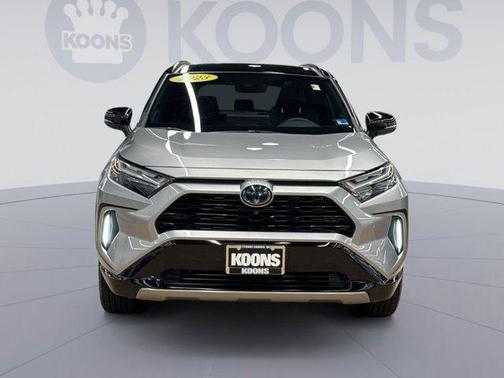 Silver Sky Metallic/Midnight Black Metallic 2023 Toyota RAV4 Hybrid SE