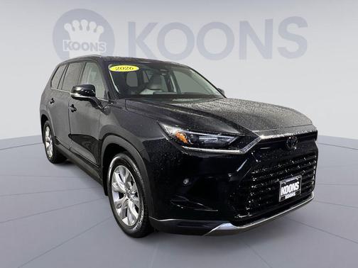 Midnight Black Metallic 2026 Toyota Grand Highlander Limited
