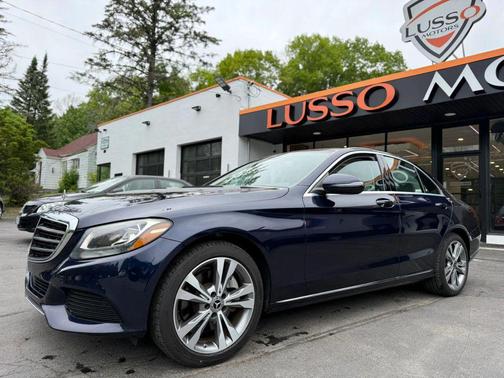 Blue 2017 Mercedes-Benz C-Class C 300 Sedan 4D