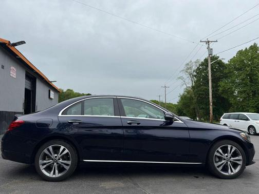 Blue 2017 Mercedes-Benz C-Class C 300 Sedan 4D