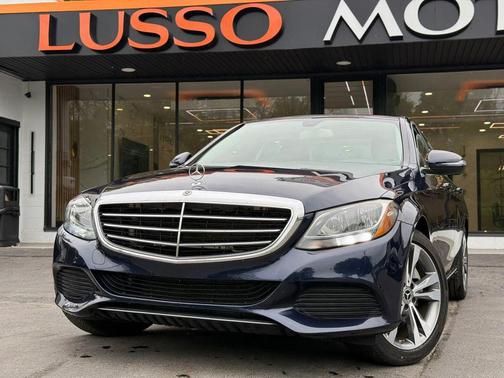 Blue 2017 Mercedes-Benz C-Class C 300 Sedan 4D