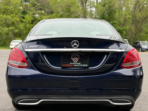 Blue 2017 Mercedes-Benz C-Class C 300 Sedan 4D