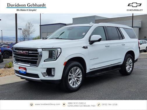 Summit White 2024 GMC Yukon SLT