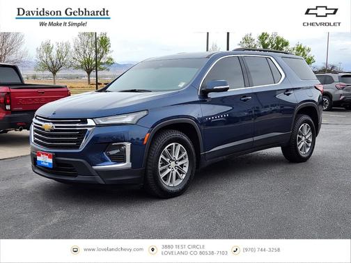 Northsky Blue Metallic 2023 Chevrolet Traverse LT Cloth