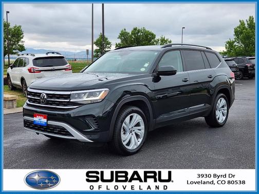 Racing Green 2022 Volkswagen Atlas 3.6L SE w/Technology