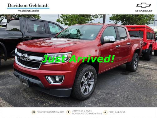 Red Rock Metallic 2016 Chevrolet Colorado LT