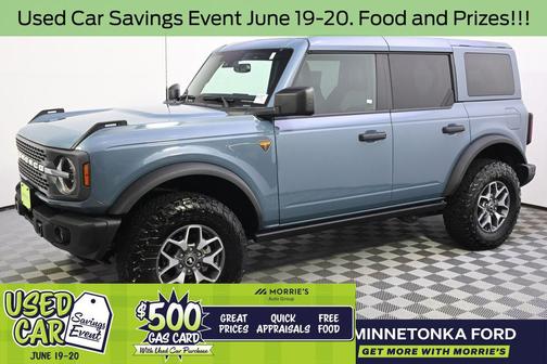 Azure Gray Metallic Tri-Coat 2025 Ford Bronco Badlands