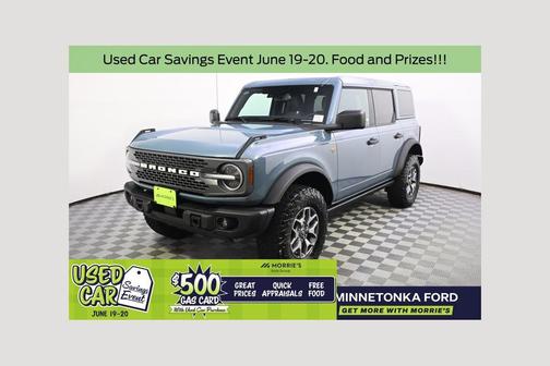 Azure Gray Metallic Tri-Coat 2025 Ford Bronco Badlands