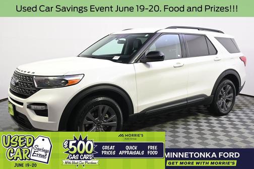 Star White Metallic Tri-Coat 2023 Ford Explorer XLT