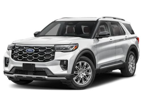 Space White Metallic 2026 Ford Explorer Platinum