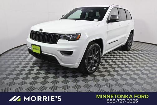 Bright White Clearcoat 2021 Jeep Grand Cherokee 80th Anniversary 4x4