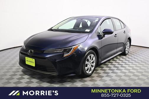 Blueprint/Midnight Black Metallic 2023 Toyota Corolla LE