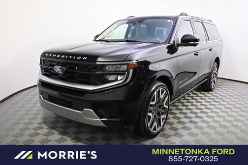 Agate Black Metallic 2025 Ford Expedition Max Platinum