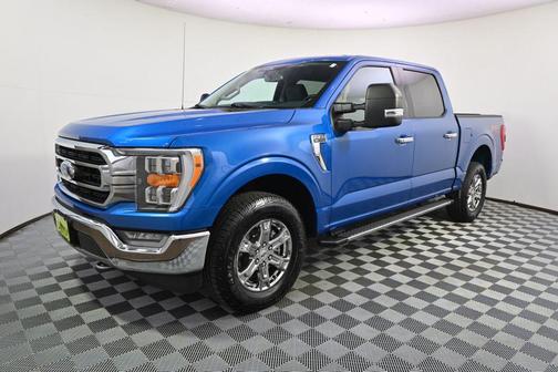 Blue 2021 Ford F-150 XLT
