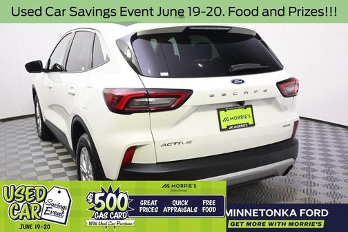 Star White Metallic Tri-Coat 2023 Ford Escape Active