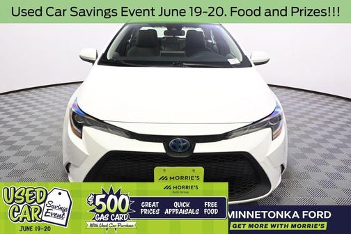 Super White 2021 Toyota Corolla Hybrid LE