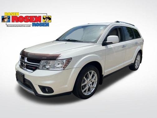 Pearl White Tri-Coat 2014 Dodge Journey Limited