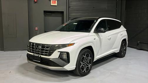 White 2024 Hyundai TUCSON Hybrid N Line