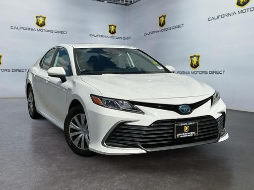 Super White 2021 Toyota Camry LE