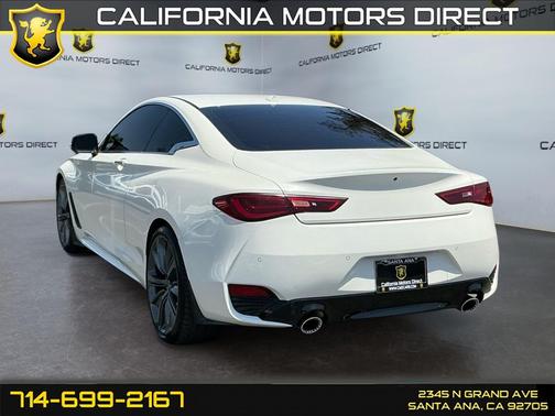 Majestic White 2018 INFINITI Q60 3.0t Red Sport 400