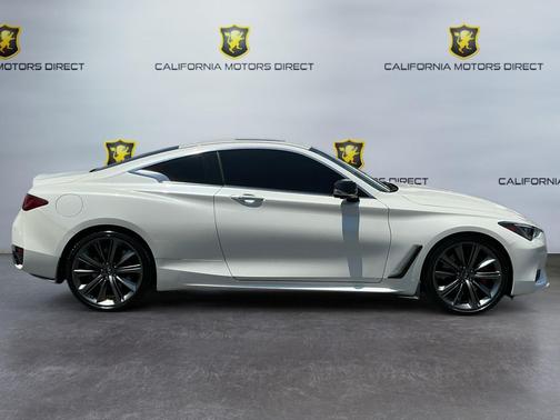 Majestic White 2018 INFINITI Q60 3.0t Red Sport 400